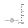 thumbnail image 4 of Imperial 1/2Ct TDW Diamond 10k Rose Gold Cluster Engagement Ring (H-I, I2), 4 of 5