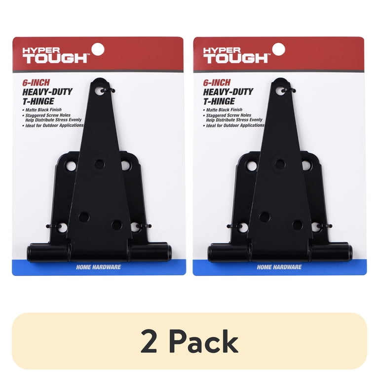 Hyper Tough Heavy Duty Tee Hinge, Black, 6 Inch photo 1