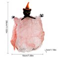 thumbnail image 5 of 3 Pieces Halloween Decoration Hanging Ghost, Witch Skeleton Windsock Pendant, Ghost Cute Flying Ghost Decor for Patio Lawn Garden Party and Holiday Decorations, 5 of 9