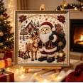 thumbnail image 3 of DIY Christmas Pearl Diamond Painting Art Kit for Adults, Beginner-Friendly, 3D Raised Pearl Beads Craft with Shimmering Effect, Handmade Art Craft for Home Wall Decor, Relaxing Stress Relief A, 3 of 3