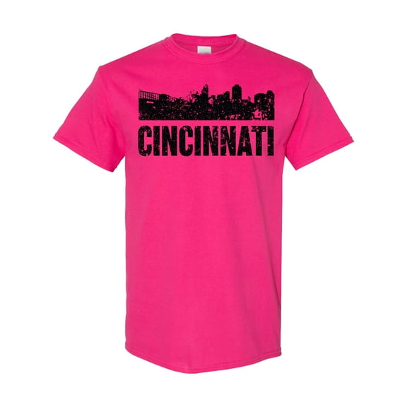 Inktastic Cincinnati Skyline Grunge T-Shirt