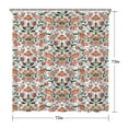 thumbnail image 5 of Bright Wildflower Bloom Shower Curtain 72x72, Country Botanical Spring Pattern, Quick-Dry with Hooks, 5 of 5