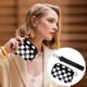 thumbnail image 3 of Portable Waterproof Wristlet Pouch - Clear Card Slot Plaid Clutch, Polyester Zip Wallet, Breathable Lightweight Wear-Resistant Travel Organizer Bag, 3 of 5