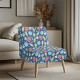thumbnail image 3 of HELLHERO Elastic Armless Accent Chair Cover for Dining Room, Dustproof Armless Accent Chair Soft Cover, Easter Egg Design, 3 of 8