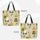 thumbnail image 2 of Balery Gnomes Bees And Sunflowers Bolsa de Mano para Mujeres con Cremallera, Bolsa de Gimnasio con Compartimentos, Bolsa para Laptop, Bolsa para Trabajo, 2 of 7
