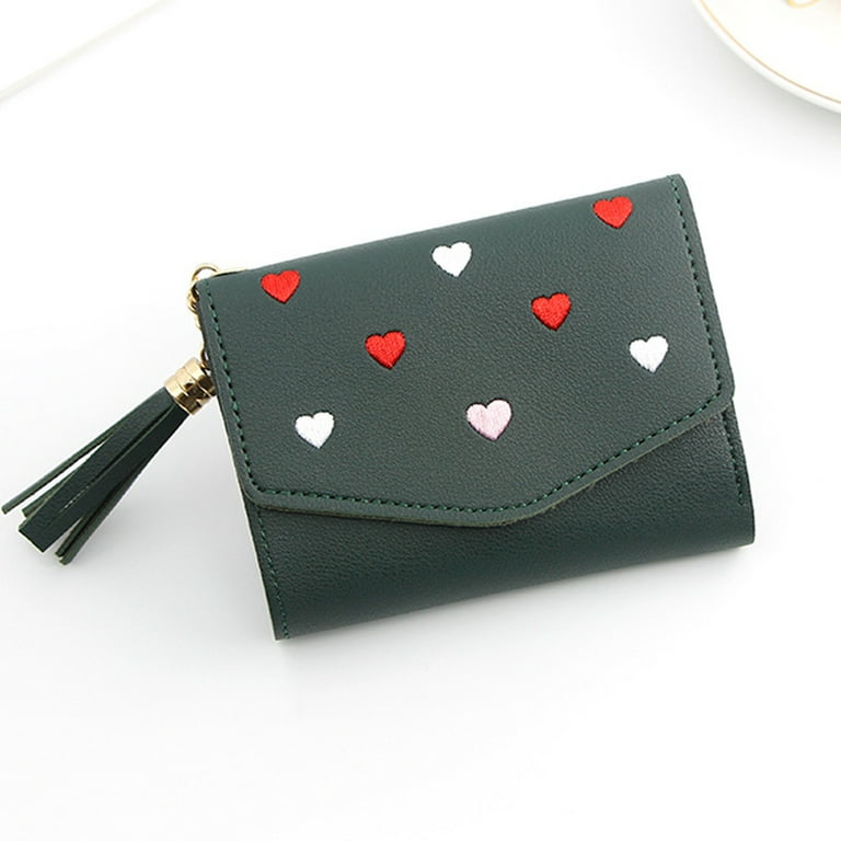 Women Small Wallet Ladies Mini Tassel Wallet Cute Girl Short Zipper Lovely  Pu Coin Purse Female Hand Wallet Purse