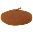 thumbnail image 1 of Dog Cat Beret Wool Yard Hat Durable Adjustable 5.1 inch Elastic Rope Costume Warm Brown, 1 of 9