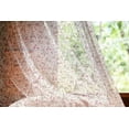 thumbnail image 2 of Romantic Tulle Curtains with Rod Pocket, Europe French Paris Themed Eiffel Tower Bakery Letterings Hearts Art Print, Sheer Drape for Wedding Party 2 Panels, 7 Sizes, Magenta Cream, by Ambesonne, 2 of 3