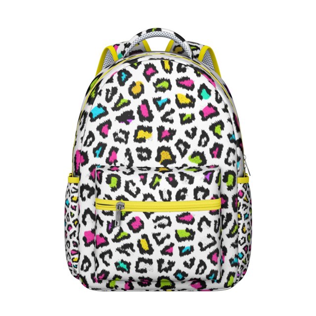 Modern Leopard Backpack Cheetah Spots Fashion Animal Print School Bag Unique Cute Backpack for Student and Student
