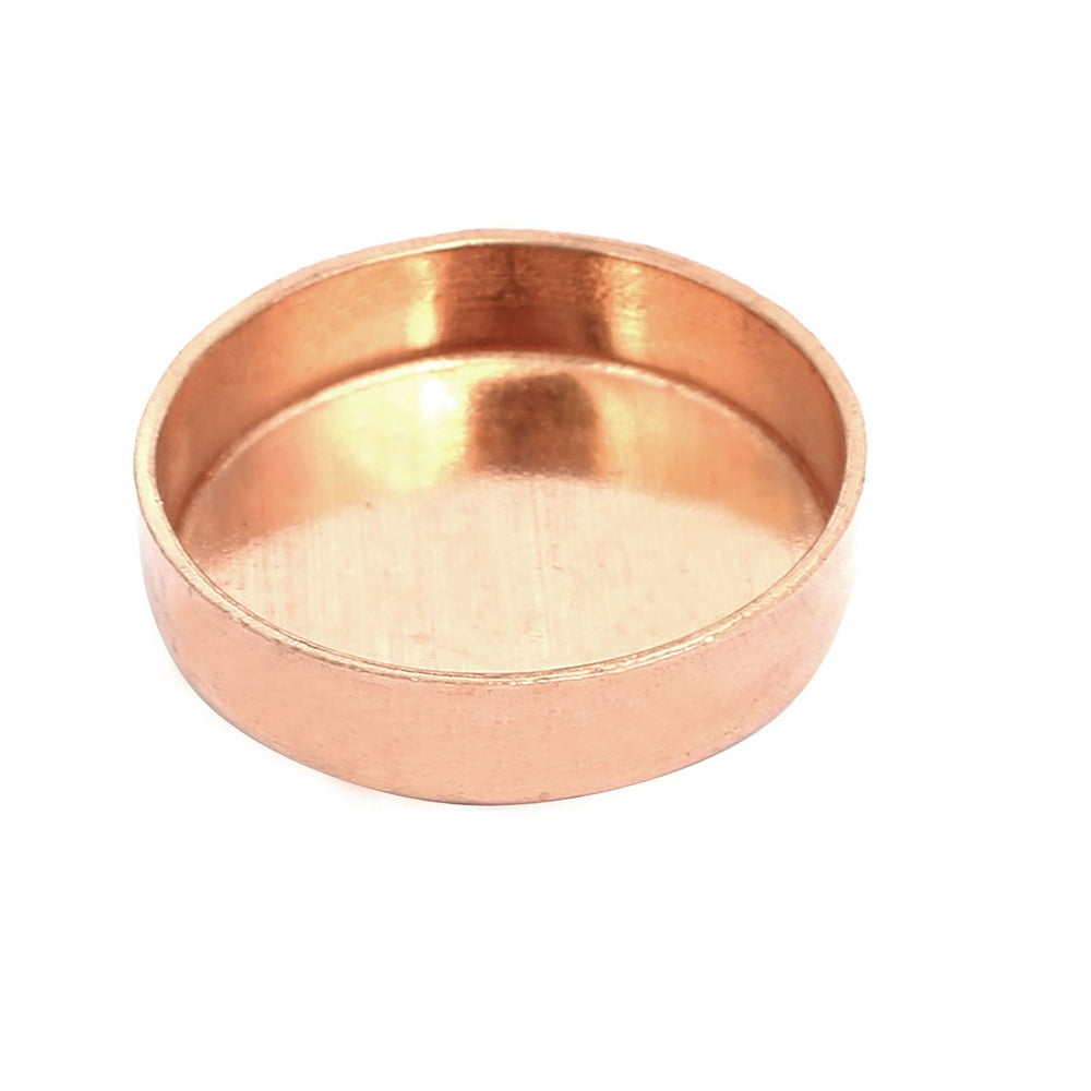 32mm Inner Dia 1.5mm Thickness Copper Pipe End Cap Cover Plumbing