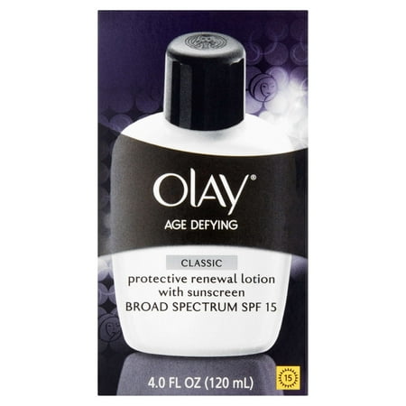 Olay Age Defying Classic Broad Spectrum SPF 15 Protective Renewal Lotion with Sunscreen 4.0 fl. oz. Box