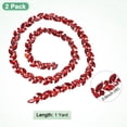 thumbnail image 3 of Uxcell 2-Pack 1 Yarda 14 mm Cadena de Strass de Cristal Cierra Ojo de Caballo para Manualidades/Ropa [Rojo], 3 of 7