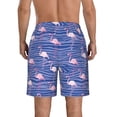 thumbnail image 3 of Naloa Flamingo Men's Beach Shorts, Surfing shorts, Swim trunks, Quick Dry Swim Trunks for Surfing Beach Fun - XX-Large, 3 of 9