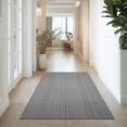 thumbnail image 4 of 3x5 ft Area Rug - Machine Washable Non-Slip Boho Rug for Living Room, Woven Rug for Bedroom, Dining Room, Home Office - Soft, Lightweight, Stain-Resistant, Soundproof - Grey, 4 of 9
