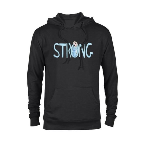 Disney Frozen Elsa Strong - Pullover Hoodie for Adults - Customized-Black