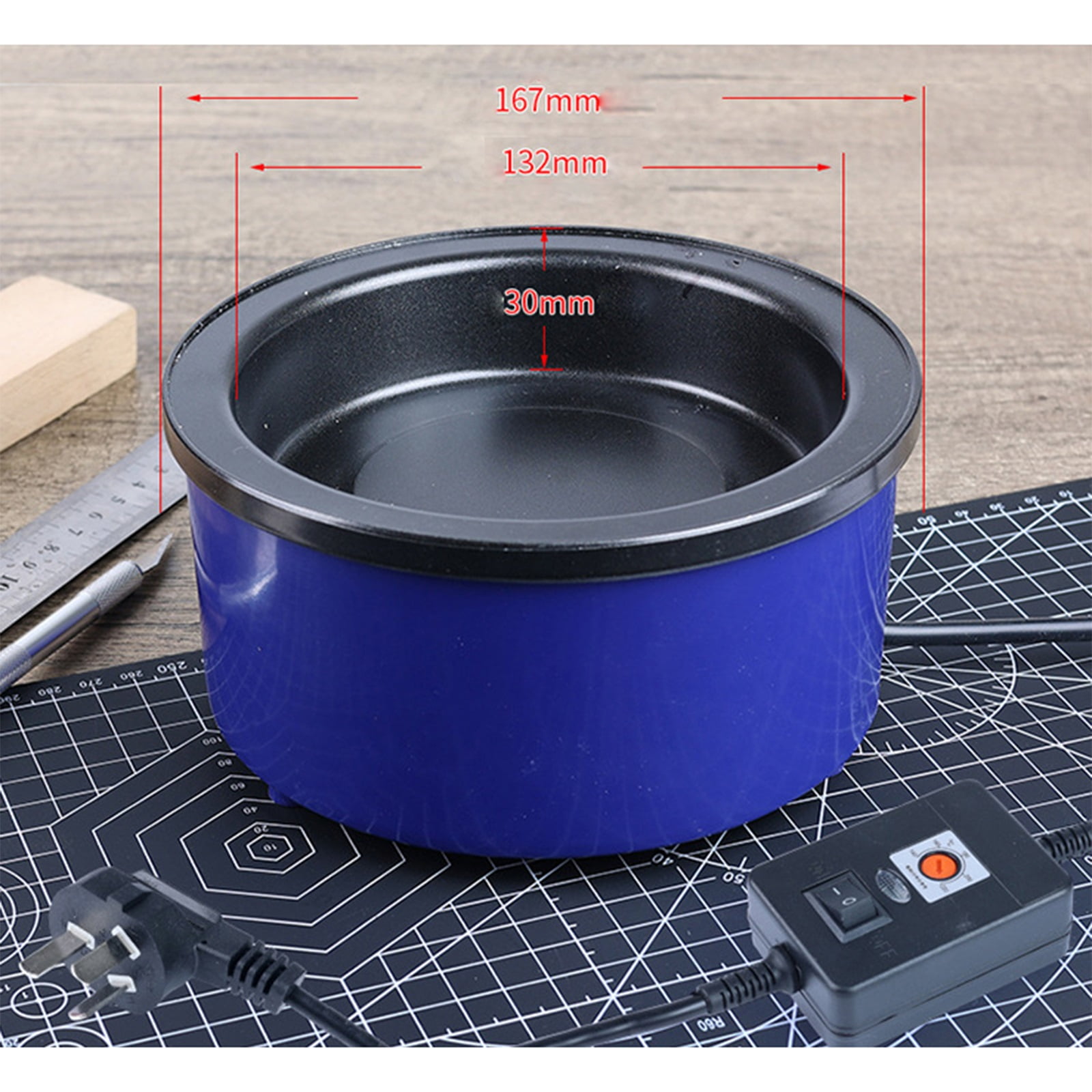 Hot Melt Glue Pot Ideal for Crafting Silk Floral Projects Dolls Wreaths And More Compact And Easy To Use Use with High Temp Glue Or Glue Chips