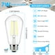thumbnail image 2 of Bombillas LED Brightever de 7 W, 850 lúmenes, vintage, E26, 5000 K, paquete de 6, 2 of 7