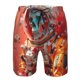 thumbnail image 3 of Balery Space Skeleton Art Traje de Baño Estilo Hawaiano para Hombre, Shorts de Secado Rápido con Bolsillos-3X-Large, 3 of 6