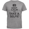 thumbnail image 1 of Keep Calm T-Shirt Adulte Gris Heather Take a Selfie, 1 of 1