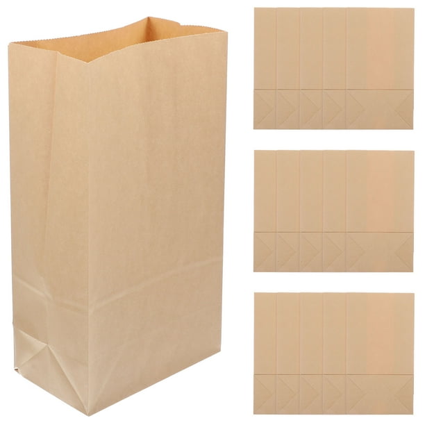 20pcs Bag Kraft Paper Bag Free Vegetable Bag Bag Sundries Bolsa de almacenamiento
