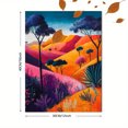 thumbnail image 3 of Qisvanset 12x16 Inch 2D Flat Framed Canvas Art, Psalm Colorful Landscape Matisse Style Housewarming Religious Wall Decor, 3 of 5