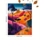 thumbnail image 3 of Qisvanset 12x16 Inch 2D Flat Framed Canvas Art, Psalm Colorful Landscape Matisse Style Housewarming Religious Wall Decor, 3 of 5