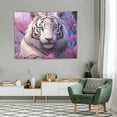 thumbnail image 2 of GOSMITH Tiger Tapestry,Tapestry Wall Hanging,Tapestry for Bedroom, Wall Tapestry,Hippie White Tiger Beautiful Oil Painting Wall Decor Art Tapestry for Living Room Decoration Aesthetic 40x30 Inch, 2 of 7
