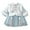 Blue, variant on Otqutp Baby Girl Traditional Cheongsam Velvet Dress & Coat 2 Piece Chinese Calendar New Year Outfits Long Sleeve Clothing 2pc