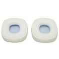 thumbnail image 2 of Almohadillas de repuesto para auriculares MAJOR III, espuma viscoelástica, de cuero proteico, color blanco, 2 of 14