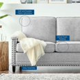 thumbnail image 6 of Modway Ashton Upholstered Fabric Sofa in Light Gray, 6 of 8