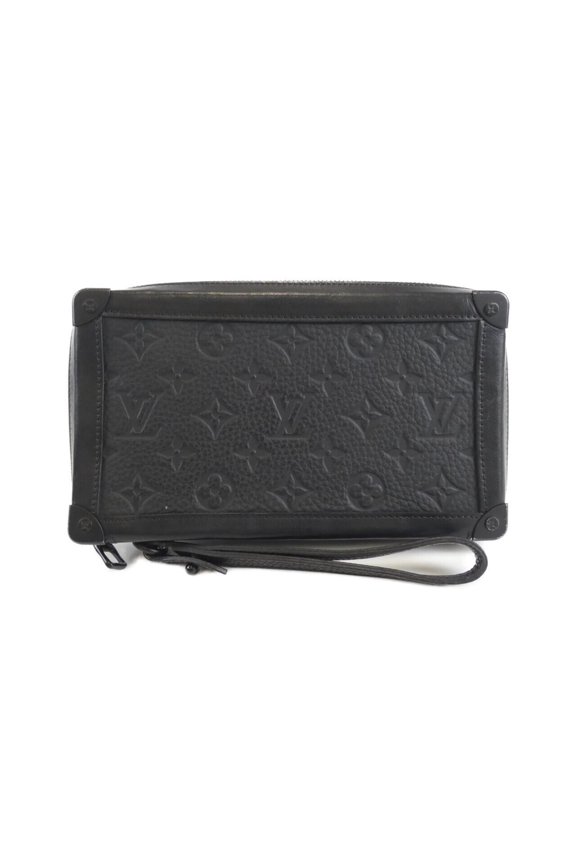 Pre-Owned Louis Vuitton Taurillon Monogram Soft Trunk Clutch M68986 Handbag