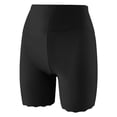 thumbnail image 6 of Women's High Waisted Cooling Slip Shorts - Anti Chafing Under Dress Shorts for Women, Scalloped Edge Safety Shorts,One Size,Black, 6 of 8