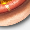 thumbnail image 4 of Close Up VIew of Female Lips Biting Gummy Bear 11 in x 11 in Painting Art Prints, by Designart, 4 of 5