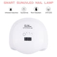 thumbnail image 4 of 72W LED UV Nail Gel Lamp - Nail Art Curing Machine with Auto Sensor, Dual Light Source 365-400nm, 4 Timer Settings, Large Space Design, Nail Gel Dryer for Home Salon Use, US Plug Makeup Organizers, 4 of 9