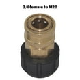 thumbnail image 1 of /4 3/8 Quick Connect Female to M22 14 15 Female Pressure Washer Adapter, 1 of 10