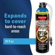 BioAdvanced Termite & Carpenter Bee Killer Plus, Foam Spray, 18 oz Plus kills ants, wood-infesting beetles and other listed insects