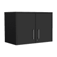 thumbnail image 6 of Wooden Cabinets, Storage Cabinet - Wall Cabinet, Three Interior Shelves, Double Door, Black Living Room Cabinets,Engineered Wood Cabinets With Doors, Furniture Primary Living Space Cabinets, 6 of 10