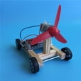 thumbnail image 2 of Ábaco Kit de modelo de montaje de coche de viento de ala única DIY de madera juguetes de experimentos de ciencia Tmvgtek Nuevos Originales, 2 of 3