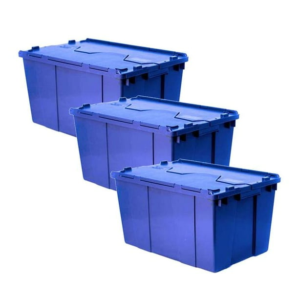 Caja Organizadora Apilable VentDepot 15kg 50x30x21cm Color Azul