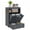 Gray, variant on Pet Feeder Station Storage Cabinet, Dog Food Storage Container with Dog Raised Bowls, Watering Supplies, Black
