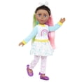 thumbnail image 1 of Glitter Girls – 14-inch Fashion Doll – Multicolored Hair & Blue Eyes – Rainbow Outfit with Glitter Shoes & Bow – Bendable Arms & Legs – Kids 3 Years + – Torrei, 1 of 5