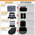 thumbnail image 5 of KOOLTAIL Anti Slip Dog Socks to Prevent Licking Paws for Hot/Clod Pavement,Waterproof Long Snow Dog Boots&Paw Protectors with Straps Traction Control for Hardwood Floor for Small Medium Large Dogs, 5 of 6