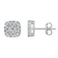 thumbnail image 2 of Brilliance Fine Jewelry 1/2 Carat Diamond Stud Earrings in 10K White Gold for Women, 2 of 4