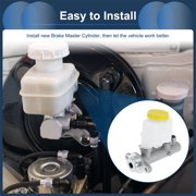 Brake Master Cylinder Reservoir No.460101E412 for Nissan Altima 1993-2000 Hydraulic Master Cylinder Silver Tone White Aluminum Alloy 1 Pc