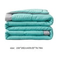 thumbnail image 3 of Qocolhg Quilt Queen Size - Summer Cooling Blankets, Skin-friendly Plain Printed Washed Cotton Summer Quilt, Oversized Bedding Soft Coverlet Quilts Queen Size, Queen Quilt Bedding, Clearance, Blue, 3 of 8
