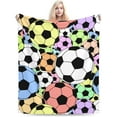 thumbnail image 3 of Pretty Sport Volleyball Ball Throw Blanket Soft Bed Bedding Warm Cozy Plush Flannel Fleece Blankets Gifts for Kids Boys Teens, Sofa Couch Bedroom Home Decor, 50"x40", 3 of 4