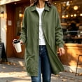 thumbnail image 5 of TGSLY Women's Long Button Down Sweatshirt Lightweight Collared Long Sleeve Cardigan Coat Relaxed Casual Solid Color Fall Winter Jacket with Pockets L, 5 of 8