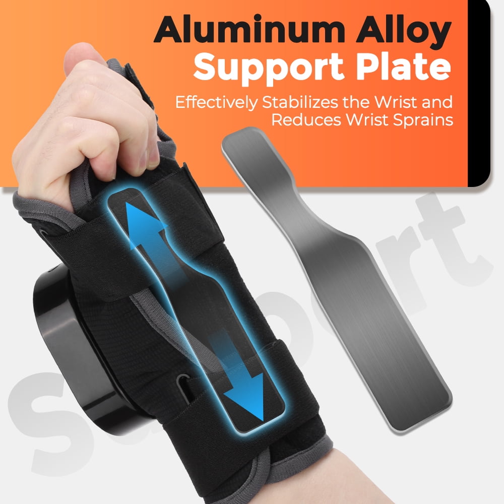 FlareMore Cordless Heated Wrist Brace with Vibration, Rechargeable Wrist Heating Pad Wrap, 3 Heat Levels, Adjustable Support with Thumb, for Work, Workout & Daily Use
