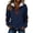 A246 Blue, variant on Women's Quarter Zip Sweatshirts Long Sleeve Lapel Collar Pullover Tops Elbow Patches Soft Lightweight Fleece Blouses Breathable for Fall Winter Work