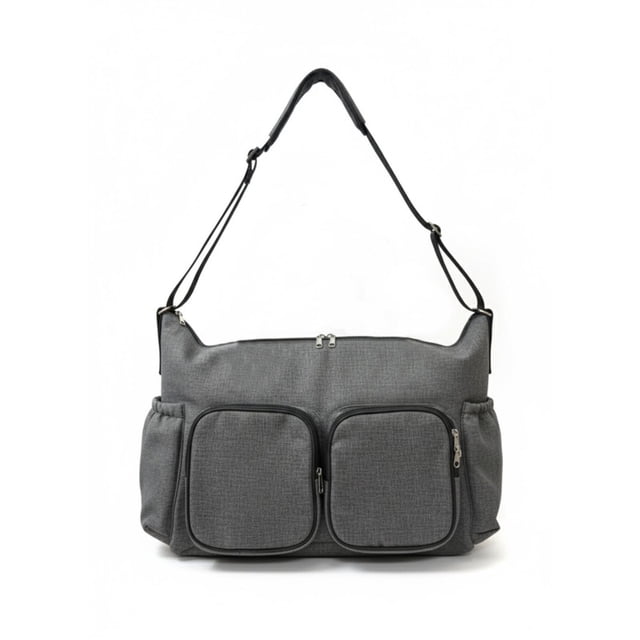 Pañalera Infanti estilo bolso gris